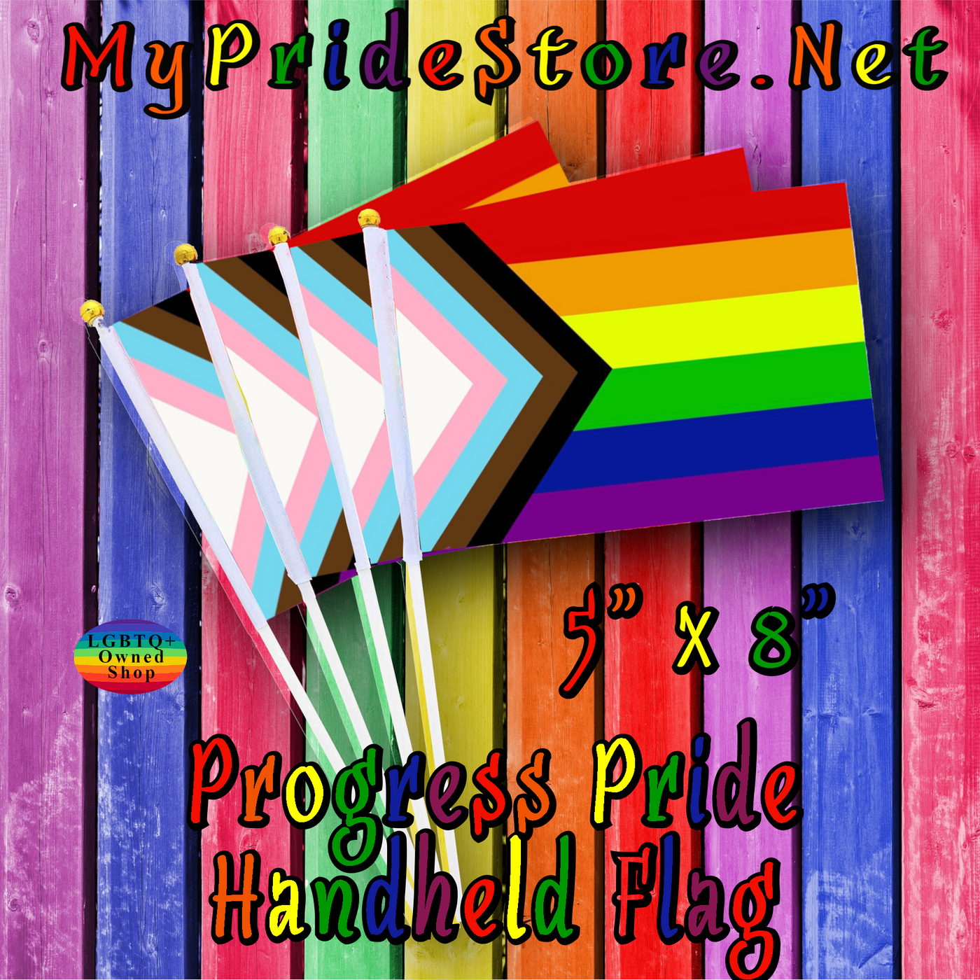 Handheld Pride flags